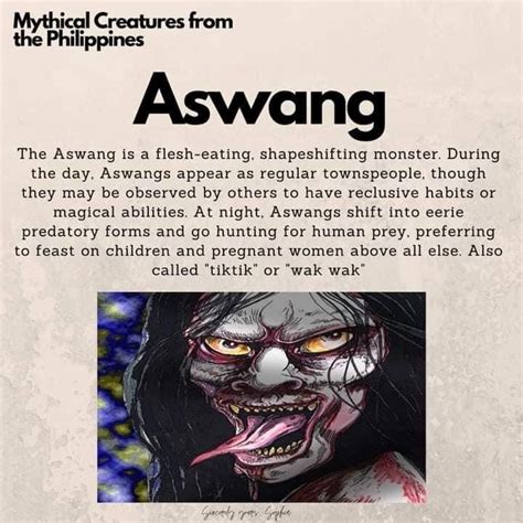 aswang fish|Aswang – The Mythical Creature of Philippine Folklore.